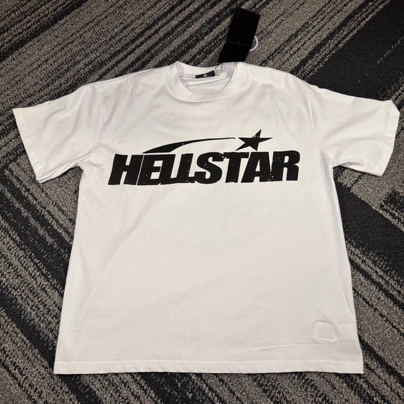 Hellstar Logo White T-Shirt Men’s Size Large - Picture 1 of 3